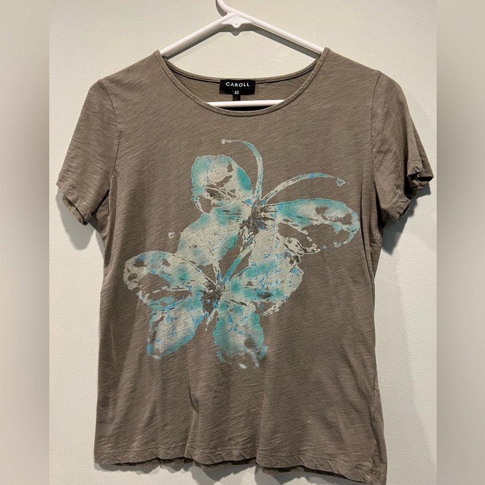 Caroll Paris 100% cotton T-shirt size 40 EU (8 US)